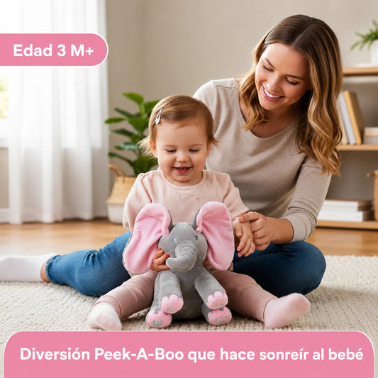PeekABoo Elephant™ Peluche Interactivo con Movimiento