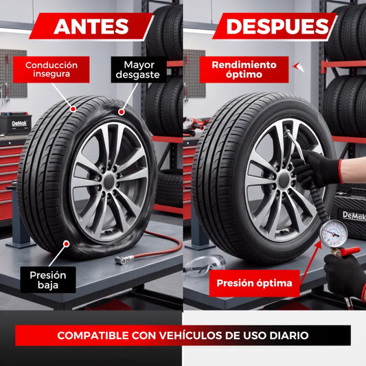 MaxInflate Pro™ Pistola de Inflado y Medición para Compresor