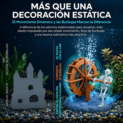 AquaSkeleton ™ Esqueleto Dinámico para Acuario (INCLUYE Bomba de aire)