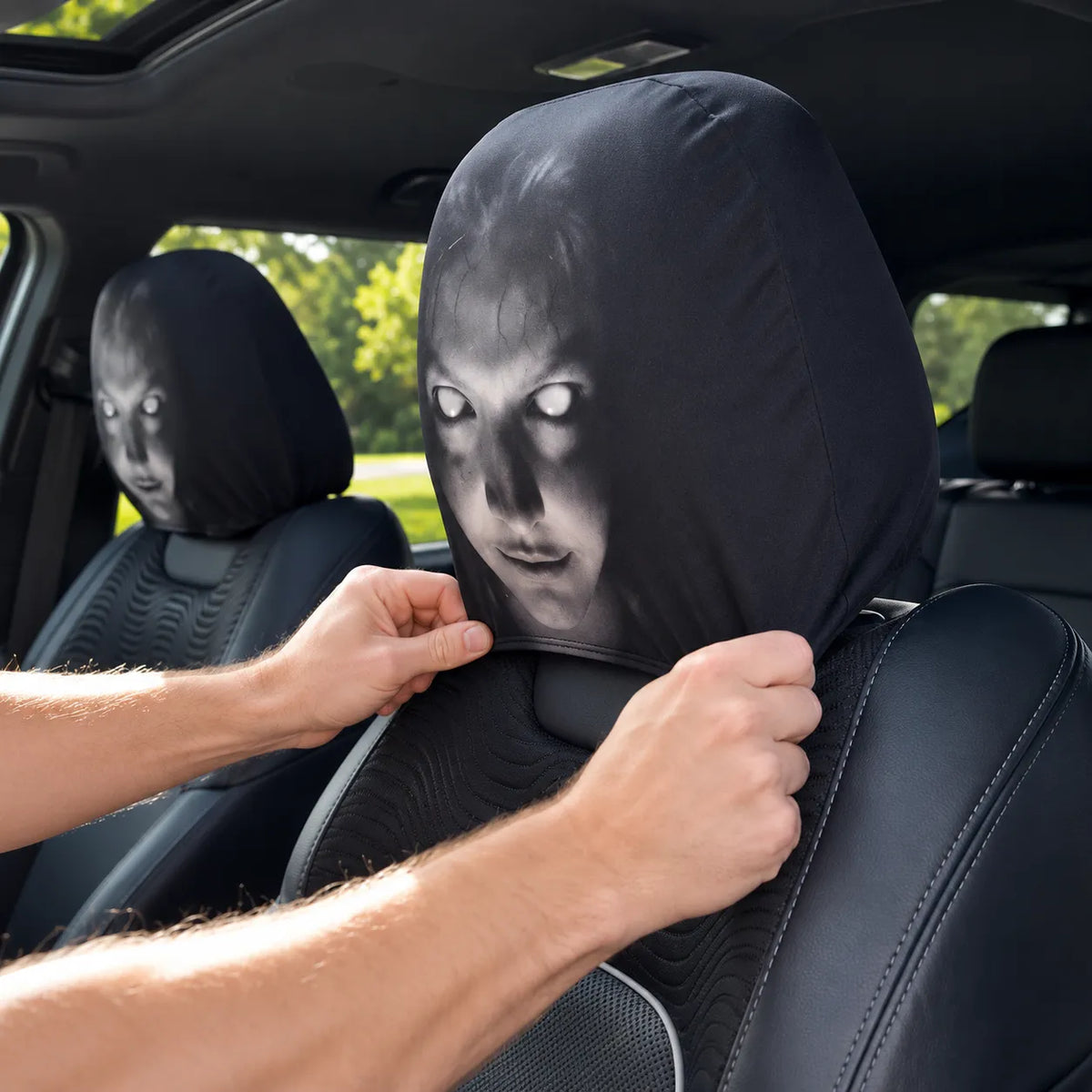 HorrorHead ™ Fundas Aterradoras para Cabeceros de carro