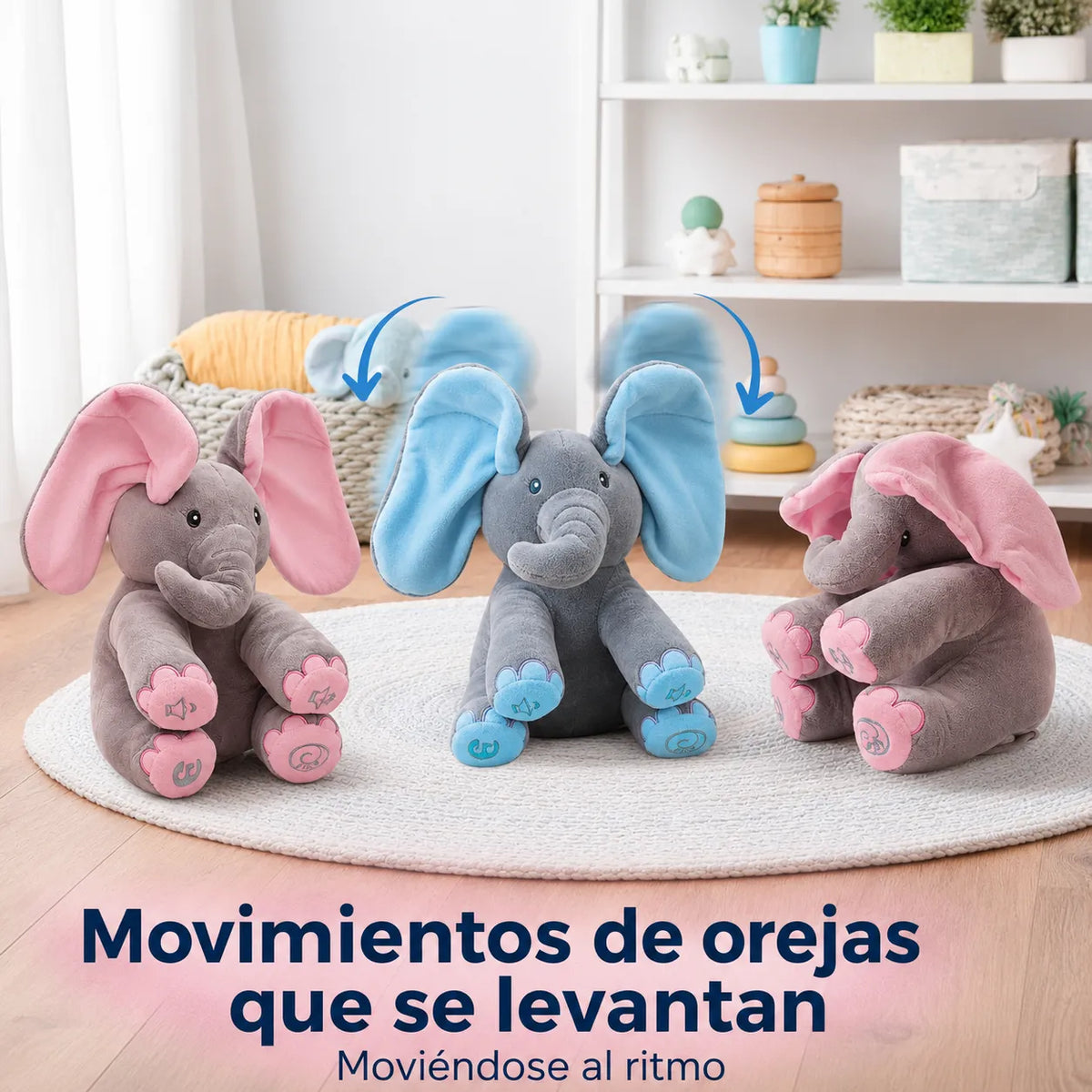 PeekABoo Elephant™ Peluche Interactivo con Movimiento