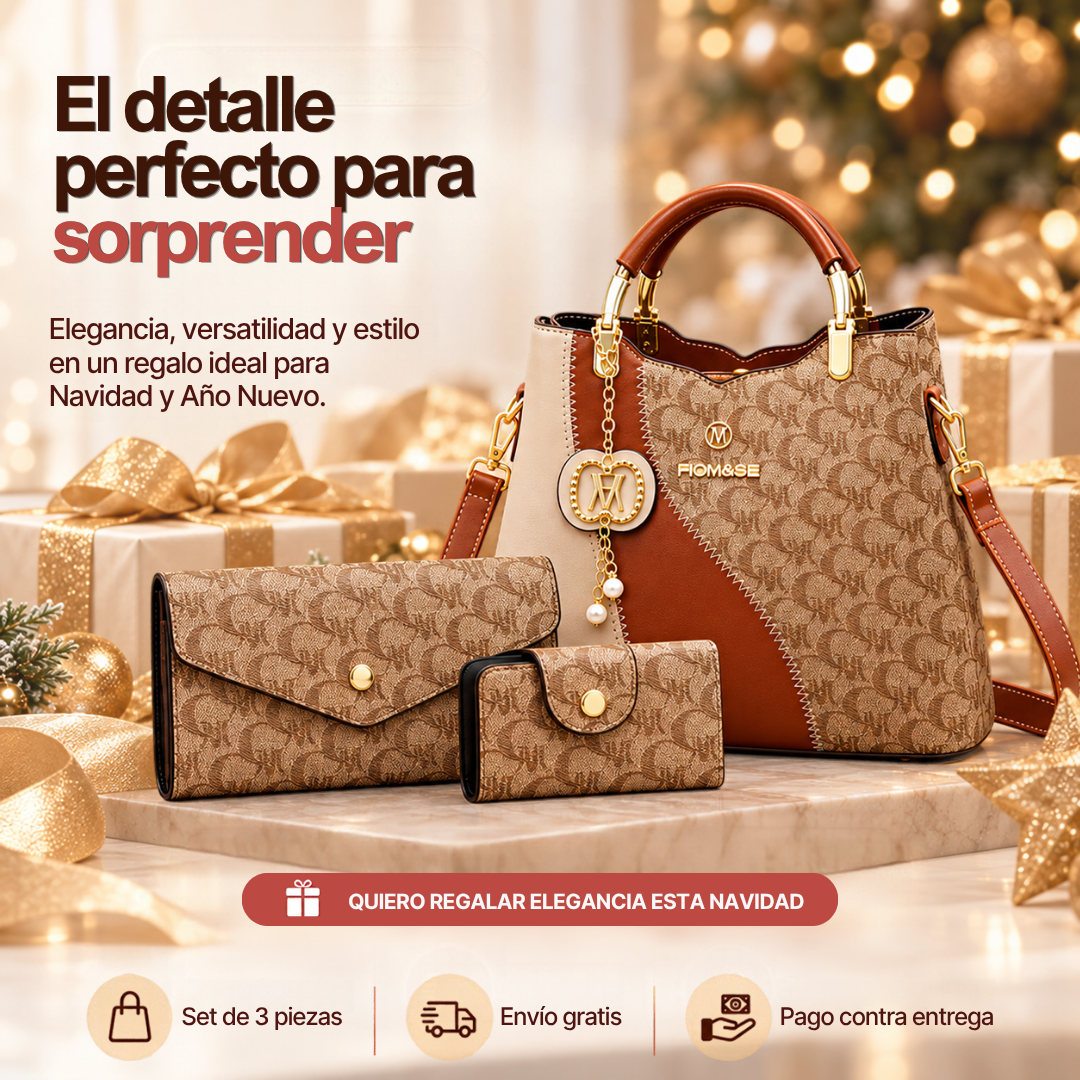 MuseBag™ Set Bolso Bucket Elegante🎄👜