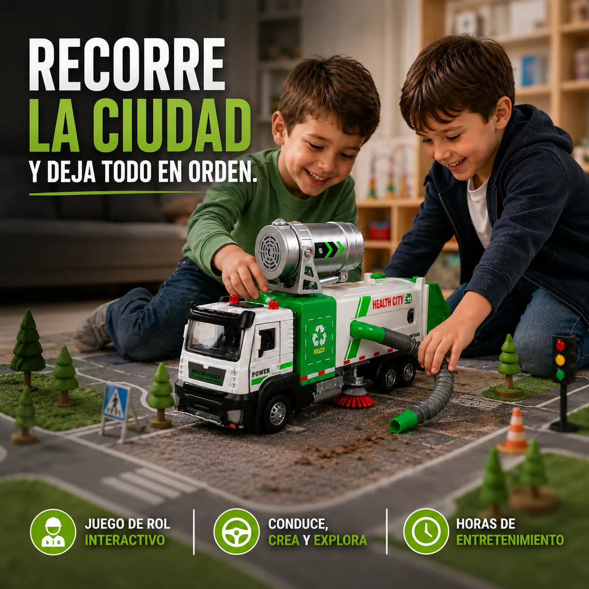 TruckMission FX™ Camión de Limpieza Interactivo