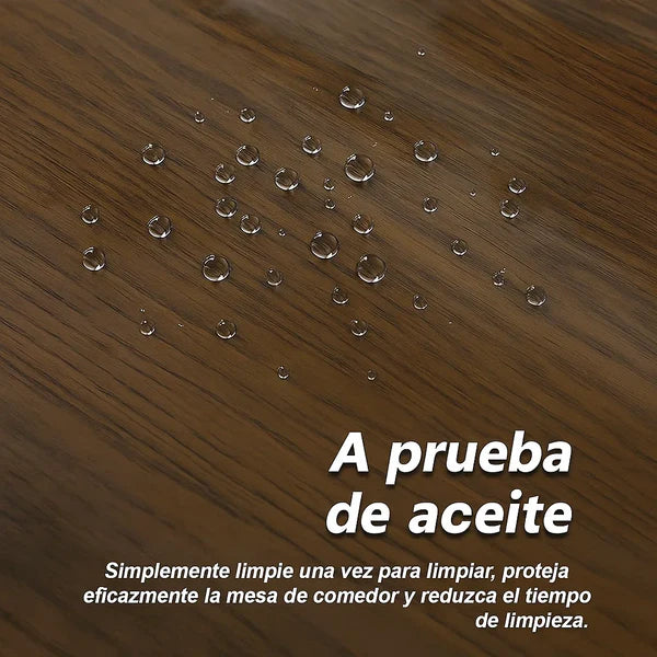 LuxeCover™ Mantel Transparente Lavable