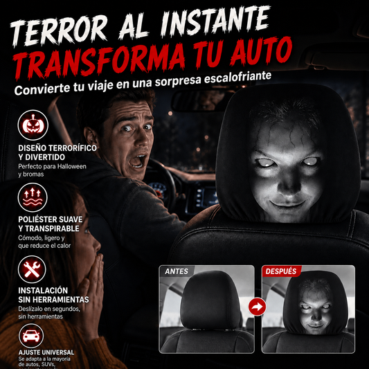 HorrorHead ™ Fundas Aterradoras para Cabeceros de carro