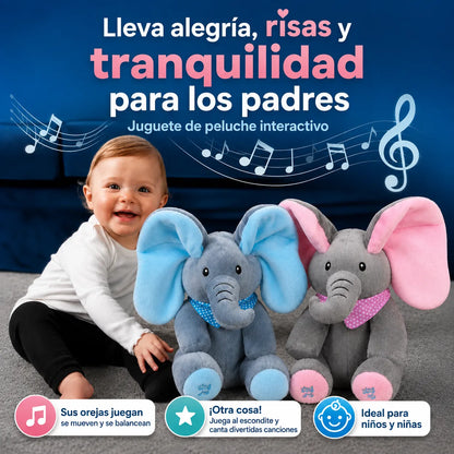 PeekABoo Elephant™ Peluche Interactivo con Movimiento